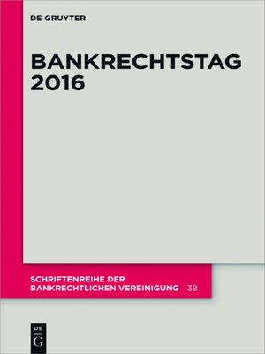 cover image of Bankrechtstag 2016